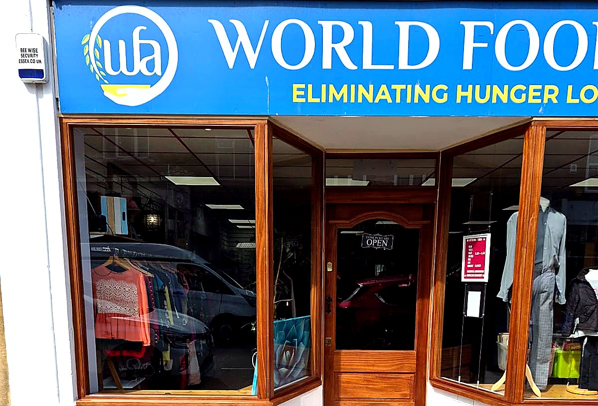 World Food Aid charity shop, Clacton-on-Sea